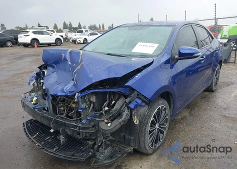 2014 Toyota Corolla S Plus из США, поврежденный, VIN 5YFBURHE1EP163853